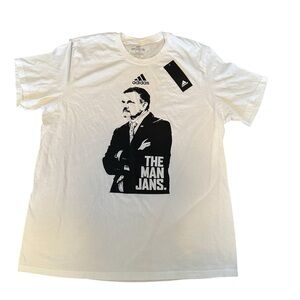 Adidas The Man Jans T-shirt. Men’s XL. Black & White. New w/Tags. Cotton